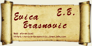Evica Brašnović vizit kartica